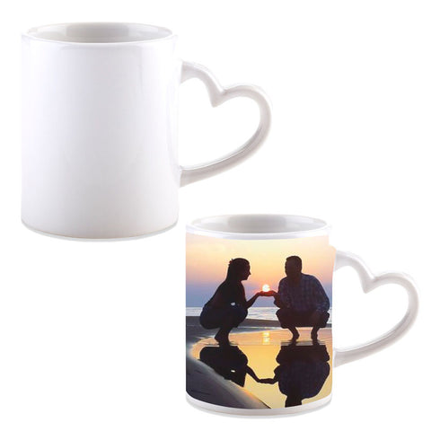 Mug Ceramica para Sublimacion Corazon 11oz - MU-87