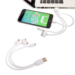 Cable USB Multicargador con tres Adaptadores / TE-86