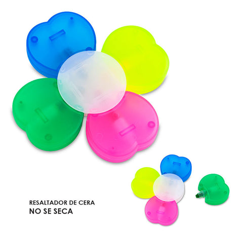 Resaltador Magico en Cera Flower - 4 colores | OF-449