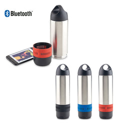 Botilito Metalico Sporty 350ml Con Speaker | MU-149